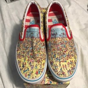 Classic Slip-On Where’s Waldo Vans